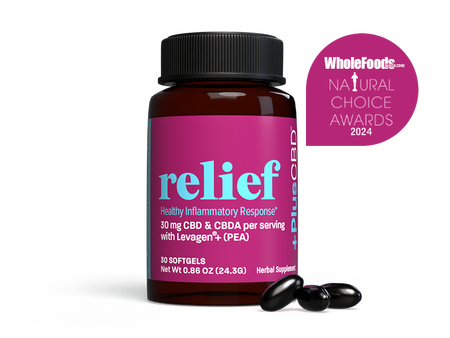 CBD Relief Softgel Capsules 30mg CBD/CBDA 30ct